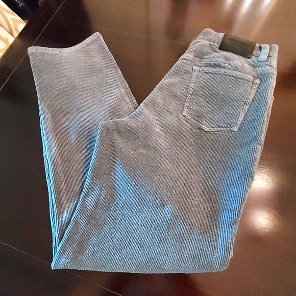 Lauren Jeans Co. by Ralph Lauren Grey Brushed Corduroy Jeans. - Picture 1 of 12